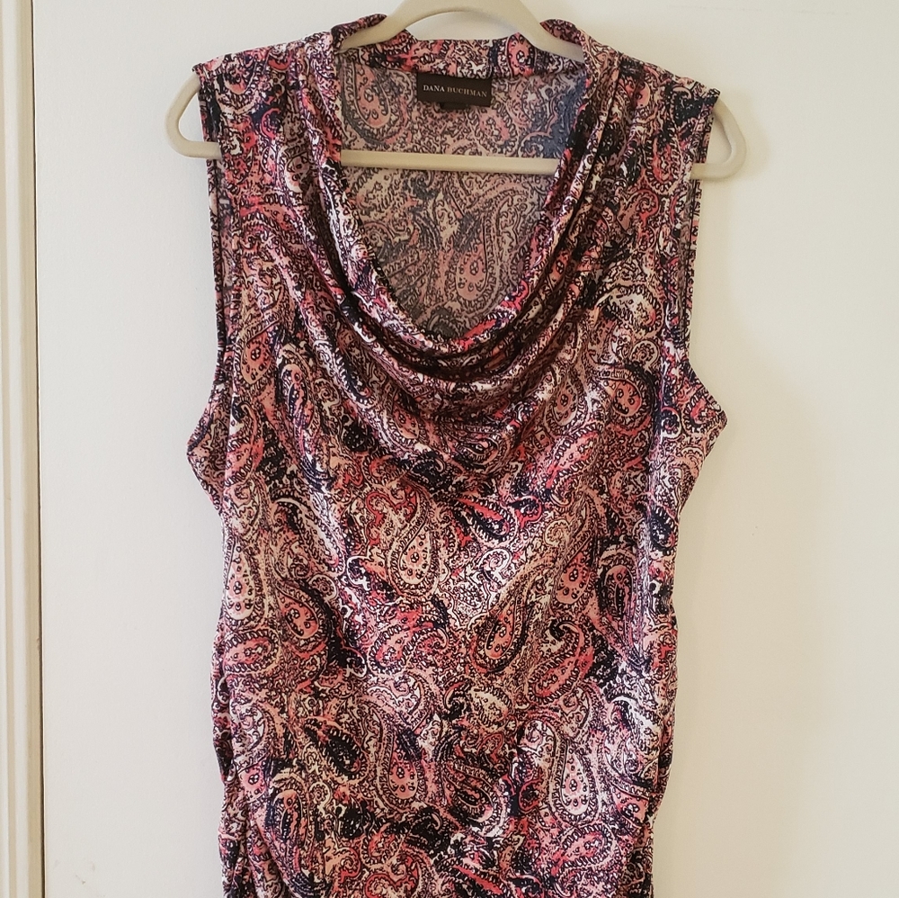 Dana Buchman Scowl Neck Tank